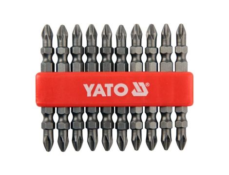 GROTY DWUSTRONNE, BIT, KOŃCÓWKA PH2 65MM ZESTAW 10-SZTUKOWY