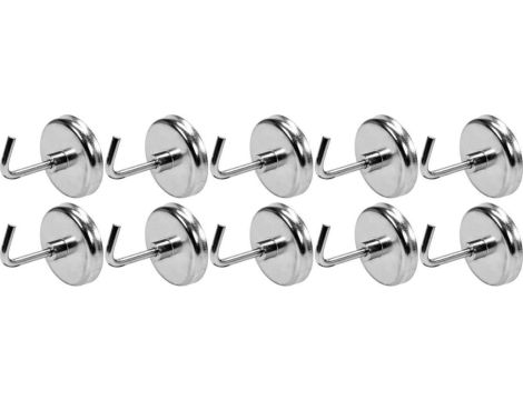 ZESTAW HACZYKÓW MAGNETYCZNYCH 10SZT.