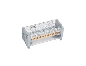 Blok dystrybucyjno-rozdzielczy MOBLOCK 2P 1000V, 125A-11 2x35mm2 + 2x25mm2 + 7x6mm2 TS35 MAB2125A18