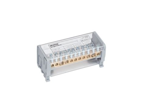 Blok dystrybucyjno-rozdzielczy MOBLOCK 2P 1000V, 125A-11 2x35mm2 + 2x25mm2 + 7x6mm2 TS35 MAB2125A18