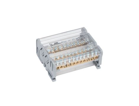 Blok dystrybucyjno-rozdzielczy MOBLOCK 4P 125A-11 2x35mm2 + 2x25mm2 + 7x6mm2 TS35 MAB4125A18