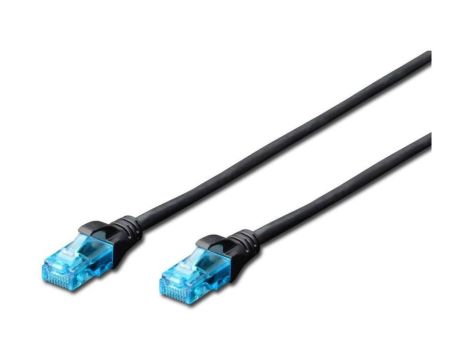 Kabel krosowy (Patch Cord) U/UTP kat. 5e czarny 3m DK-1512-030/BL