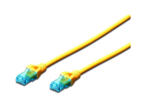 Kabel krosowy (Patch Cord) U/UTP kat. 5e żółty 5m DK-1512-050/Y
