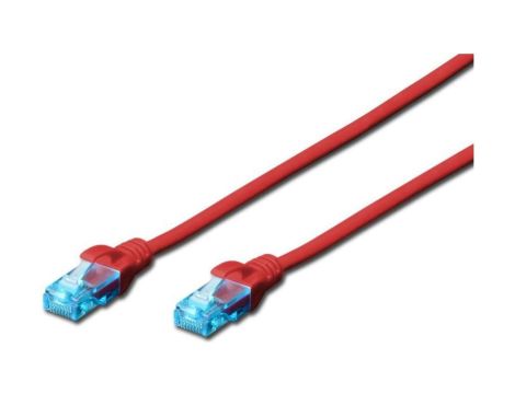 Kabel krosowy (Patch Cord) U/UTP kat. 5e czerwony 5m DK-1512-050/R