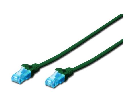Kabel krosowy (Patch Cord) U/UTP kat. 5e zielony 5m DK-1512-050/G