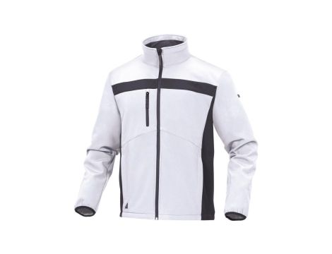 Bluza z Softshell Poliestru i elastanu kolor biało-szary rozmiar XXL LULE2BCXX