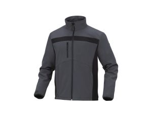 Bluza z Softshell Poliestru i elastanu kolor szaro-czarny rozmiar 3XL LULE2GR3X