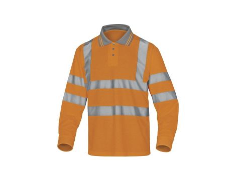 Polo ostrzegawcze z poliestru kolor pomarańczowy rozmiar 3XL METEOOR3X