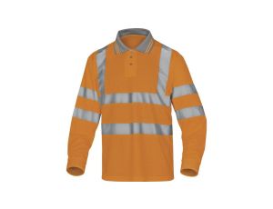 Polo ostrzegawcze z poliestru kolor pomarańczowy rozmiar M METEOORTM