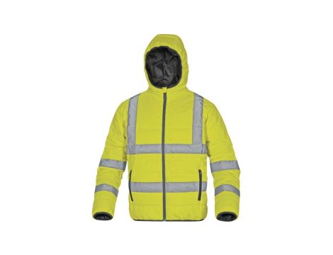 Kurtka puchowa pikowana ostrzegawcza kolor żółty rozmiar L DOOHVJAGT