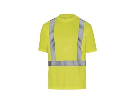 T-shirt ostrzegawczy z poliestru kolor żółty rozmiar 3XL COMETJA3X