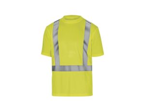 T-shirt ostrzegawczy z poliestru kolor żółty rozmiar L COMETJAGT