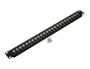 Patch panel 19cali 1U 24x F wyposażony CL-19-1U-24F