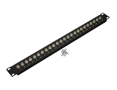 Patch panel 19cali 1U 24x F wyposażony CL-19-1U-24F