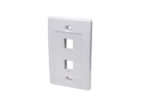 Dwuportowy panel na moduły Keystone do puszki 517874 IWP-MD PSTR-2W