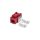Moduł Keystone RJ45 UTP Cat6 Czerwony 210614