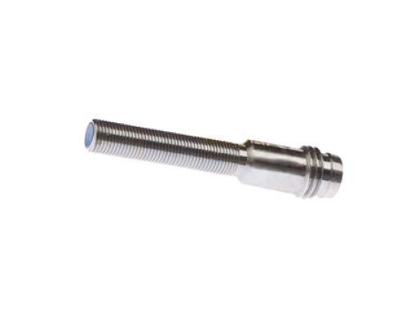 Czujnik indukcyjny M5x0,5 38 mm quasi w jednej płaszyźnie Sn: 2,5 10-30 V DC PNP NO złącze M8 3-pinowe IP67 srebro IB05017H
