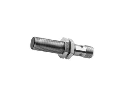 Czujnik indukcyjny M12x1 60 mm zabudowany Sn: 4 10-30V DC PNP NO złącze M12 3-pinowe IP67 stal nierdzewna 1.4305 IB120123