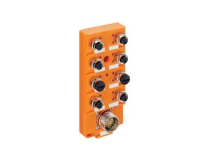 Koncentrator aktuator/sensor M12 z wskaźnikami LED 8-portowy 5-pinowy 2 sygnały na gniazdo z szybkozłączką ASBSV 8/LED 5