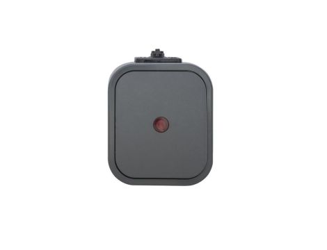 B2 Łącznik natynkowy 10A 250V 1-biegunowy IP54 podświetlany szary 00060278