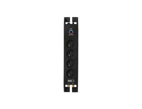 Listwa zasilająca przeciwprzepięciowa 1800J, TV, 4 gniazda 2m, czarna P54022