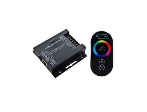 Kontroler sterownik RGBW RF dotykowy288W 12/24VDC czarny radiowy 433.92MHz