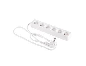 Przedłużacz 6-gniazd z/u 1,5m /H05VV-F 3G1/ biały PM-BW-6G-15