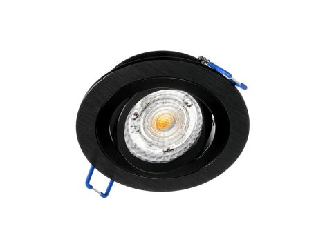 Oprawa OPAL okrągła ruchoma czarna szczotkowana + wewnętrzny ring czarny