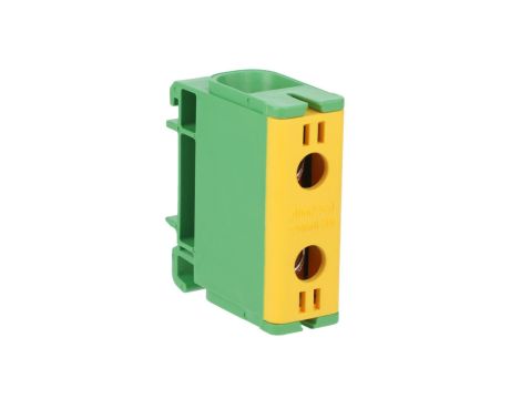 Blok rozdzielczy-odgałęźny 1-polowy AL/CU 2,5-50mm2 żółto-zielony montaż płaski i na szynę TH WLZ35P/50/z 48.552