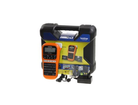 Drukarka etykiet PTE110VPYJ1 / drukarka opisów dla elektryka /zestaw walizkowy etykiet PT-E110VP