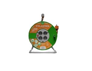 Przedłużacz bębnowy STANDARD LINE 20m H05VV-F 3x1 4xGS /+ termik/ 10A pomarańczowy