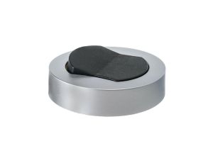 Włącznik meblowy srebrny nawierzchniowy fi65 230V 2,5A z kablem 2m 2x0,75mm2 (srebrno czany)