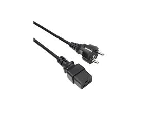 Kabel zasilający serwerowy Akyga AK-UP-01 CU 3x1mm CEE 7/7 / IEC C19 1.8 m