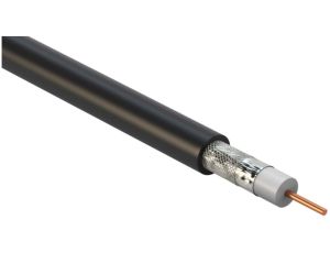Przewód koncentryczny XWDXpek 75 1,0/4,8 czarny UHD-4K CESAT /100m/