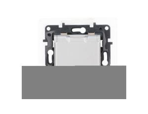 Niloe Step Gniazdo zasilające 2P+Z IP44, zaciski automatyczne, z przesłoną aluminium 863336