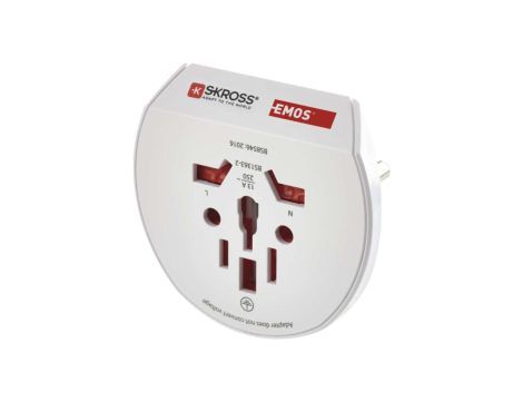 Adapter podróżny Europa biały P0055N