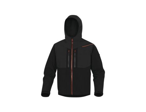 Kurtka Softshell z poliestru i elastanu kolor czarno-pomarańczowy rozmiar S HORT2NOPT