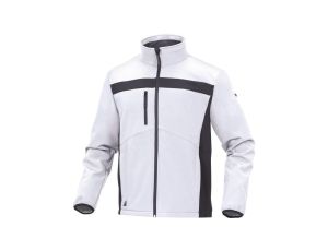 Bluza z Softshell Poliestru i elastanu kolor biało-szary rozmiar S LULE2BCPT