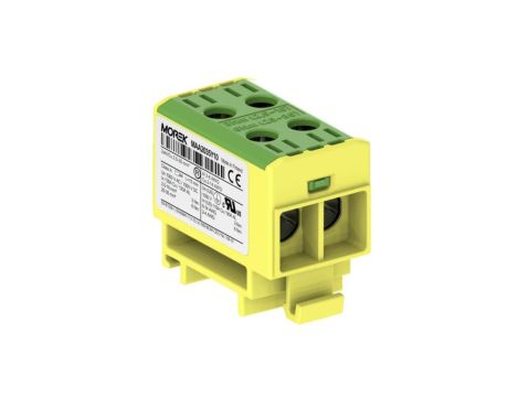 Złączka OTL35-2 kolor żółto-zielony 2xAl/Cu 2,5-35mm2 1000V AC / 1500V DC Zacisk uniwersalny MAA2035Y10