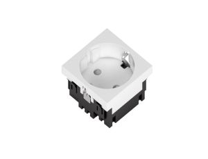 Gniazdo Schuko S1B 2P+Z bez blokady białe 1 szt. 339013