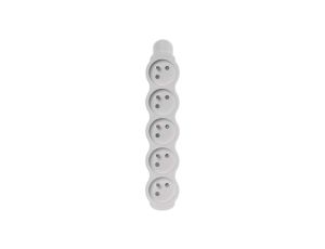 Gniazdo /rozgałęźnik/ do przedłużacza 5-gniazd z/u białe P0500N