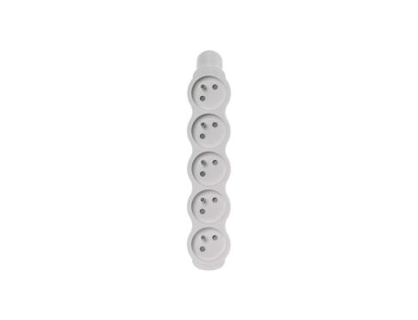Gniazdo /rozgałęźnik/ do przedłużacza 5-gniazd z/u białe P0500N