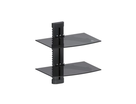 Uchwyt półka do DVD podwójna 8kg Maclean MC-662