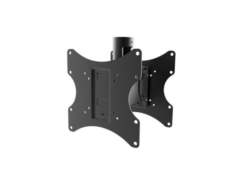 Uchwyt na dwa telewizory przód/tył 23-42cala 50kg uniwersalny Maclean MC-702 czarny max vesa 200x200 PROFI MARKET SYSTEM MC-702