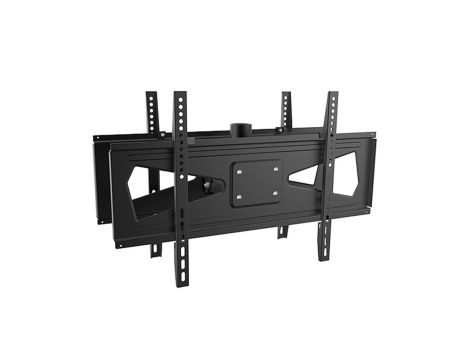 Uchwyt na dwa telewizory przód/tył 23-75 cala 50kg uniwersalny Maclean MC-703 czarny max vesa 600x400 PROFI MARKET SYSTEM MC-703