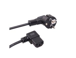 Kabel zasilający kątowy 3 pin 3M wtyk EU Maclean MCTV-803 MCTV-803