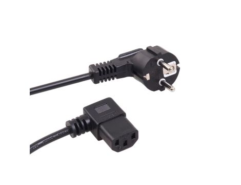 Kabel zasilający kątowy 3 pin 3M wtyk EU Maclean MCTV-803 MCTV-803