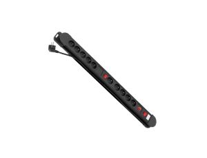 Listwa zasilająca przedłużacz 10 gniazd z 2 włącznikami Maclean Energy MCE10 zabezpieczenie i sygnalizacja przeciążenia 3 MCE10