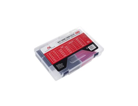 Zestaw koszulek termokurczliwych 520szt Maclean MCTV-530 3mm-200szt 6mm-100 szt 13mm-120szt 25mm-100szt MCTV-530