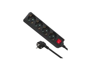 Listwa zasilająca przedłużacz 4 gniazda z wył 5m typ niemiecki Maclean Energy MCE194G 3500W MCE194